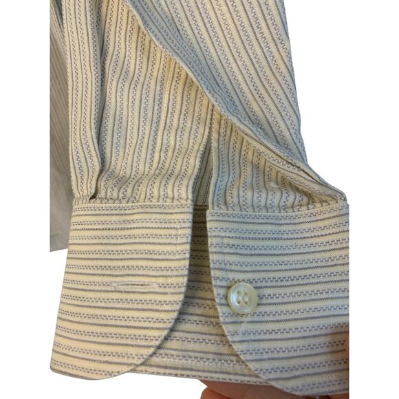 Giorgio Armani Le Collezioni Mens Striped Button-Down Shirt Size 41/16 L RP10505 - Picture 6 of 6